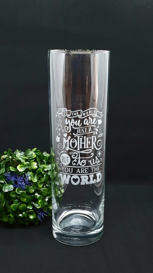 Engraved Vase for a Special Mother