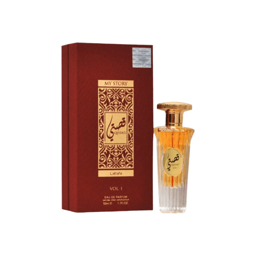 Embark on a fragrant journey with My Story Qissati Vol I Eau de Parfum by Lattafa Perfumes. Immerse yourself in a captivating tale of white and yellow florals, saffron, and jasmine that awakens your senses. Elevate your elegance with this enchanting fragrance, a testament to your unique style