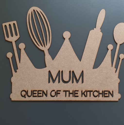 Mum Queen of The Kitchen Wall Sign