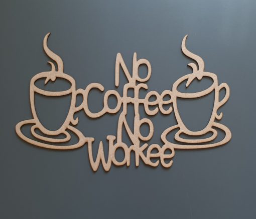 “No Coffee, No Workee” Sign