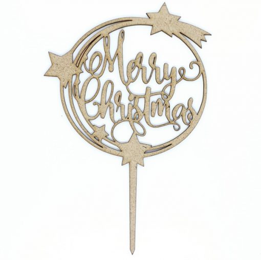 Merry Christmas Cake Topper