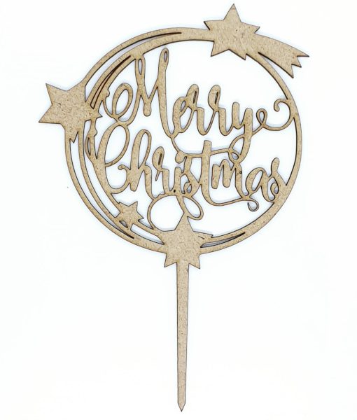 Merry Christmas Cake Topper