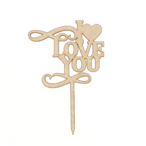 I love You Cake Topper