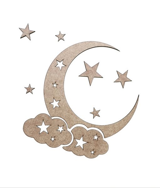 Moon And Cloud Wall Art