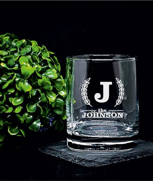 Personalised Monogrammed Whiskey Glass