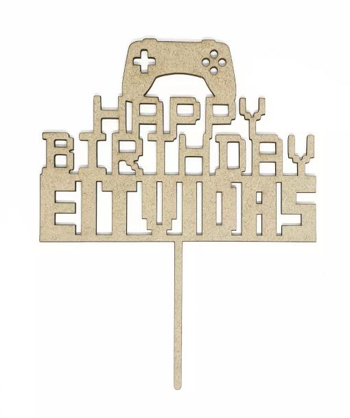 Personalised Gamer Cake Topper