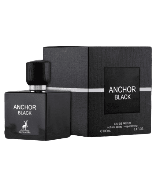 Unveil the allure of Maison Alhambra Anchor Black fragrance, a symphony of scents blending Bourbon and Haitian vetiver with green cypress and woody depths. Embrace intrigue and sophistication as you become the modern hero, leaving an irresistible trail wherever you go. Let Anchor Black be your essence of enigma.