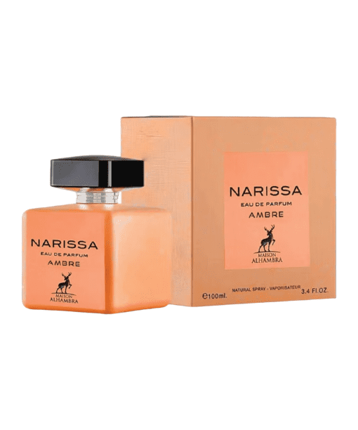 Indulge in the sophistication of Maison Alhambra Narissa Ambre Eau De Parfum. Crafted for women who cherish alluring scents, this fragrance boasts notes of Orange Blossom, Jasmine, and Bulgarian Rose. With a long-lasting formula, it becomes the perfect companion for any occasion, leaving a lasting impression.