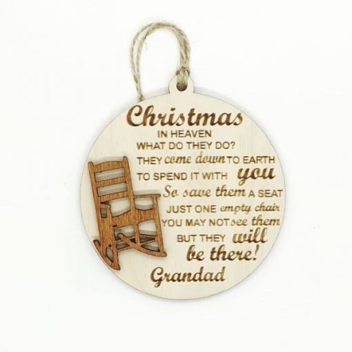 Christmas in Heaven Personalised Christmas Bauble