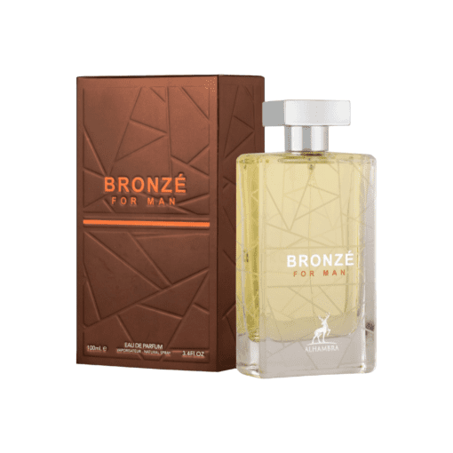 Discover the empowering 'Bronze for Men' Perfume by Maison Alhambra/Lattafa. Embrace life's passion and optimism with this captivating fragrance. Experience the invigorating blend of apple, vanilla, frankincense, and bubinga wood. Be fearless, live authentically, and leave your mark on the world with this empowering scent