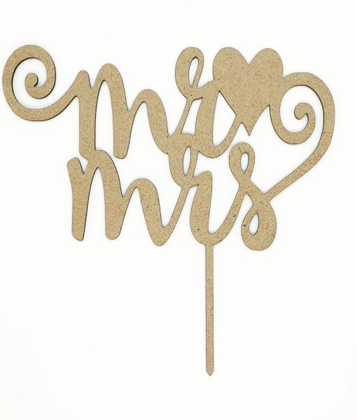 Mr love Mrs cake topper