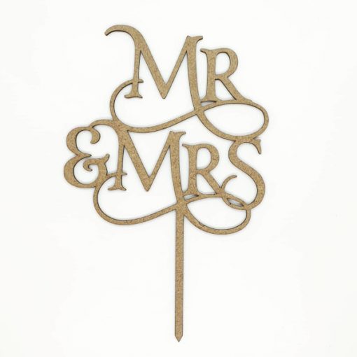 mr and mrs cake topper