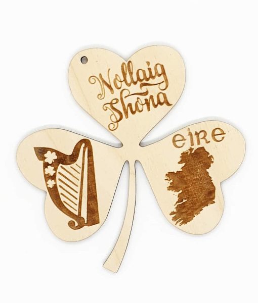 Shamrock Nollaig Shona Christmas Decoration