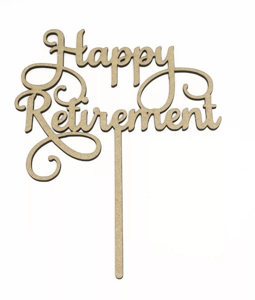 Happy retirement cake topper