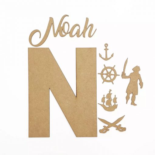 Pirate Theme Mdf Wall Letter