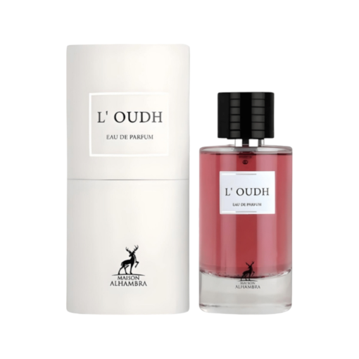 Luxurious unisex fragrance by Maison Alhambra, Oudh invites you on a captivating sensory journey