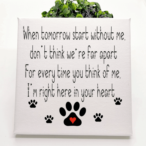 pet memorial canvas