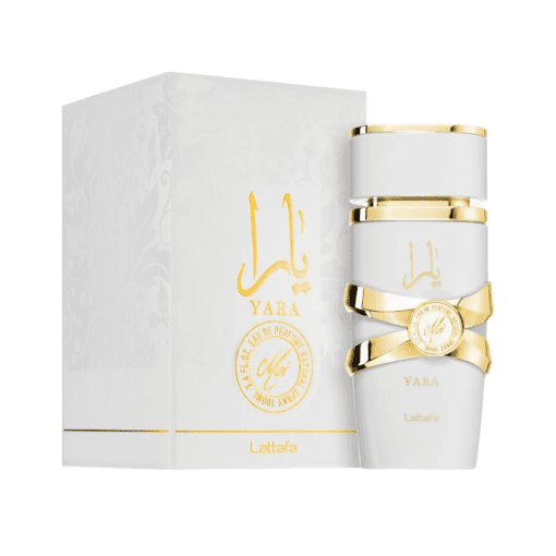 Indulge in Lattafa Yara Moi Eau de Parfum, a mesmerizing blend of woody and gourmand notes for an irresistible allure.