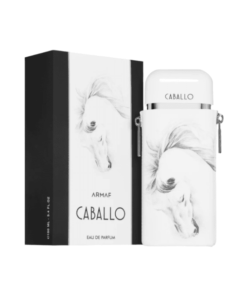 Elevate your daily routine with Armaf Caballo Eau de Parfum for men—a fusion of light freshness and refined sophistication. Radiate confidence and charm with every application, leaving a captivating trace that lingers all day. Armaf Caballo showcases a delightful blend of citrus and musk notes, crafting an invigorating and captivating aroma that's destined to make a lasting impression. As you indulge in this fragrance, experience the initial burst of Grapefruit, Bergamot, and Lemon top notes, setting the tone for the olfactory journey ahead. As time unfolds, the heart notes of Ginger, ambrette (musk mallow), and Violet gracefully emerge, imparting depth and elegance that endure for hours. Finally, the base notes of Ambroxan, Musk, Vetiver, and Patchouli create a trail of enchantment, infusing the scent with a touch of sophistication and allure. Positioned within the citrus and musk fragrance category, Armaf Caballo is a versatile companion, suitable for a wide array of occasions and personal styles. Crafted with the dynamic and energetic man in mind, Armaf Caballo complements his vibrant lifestyle, accentuating his presence wherever he ventures. Experience the captivating charm of Armaf Caballo and make it your signature fragrance, casting a magnetic impact on all who cross your path. Elevate your senses with its invigorating scent, embarking on a journey of confidence and sophistication every day.