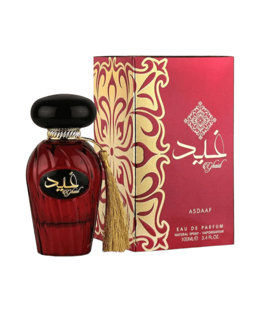 Experience the allure of Asdaaf Ghaid, an exclusive perfume designed for women. Celebrate life's elegance and charm with its enchanting notes. Make it your signature scent and embrace every moment with sophistication. 🌺🌼 #AsdaafGhaid #FeminineElegance