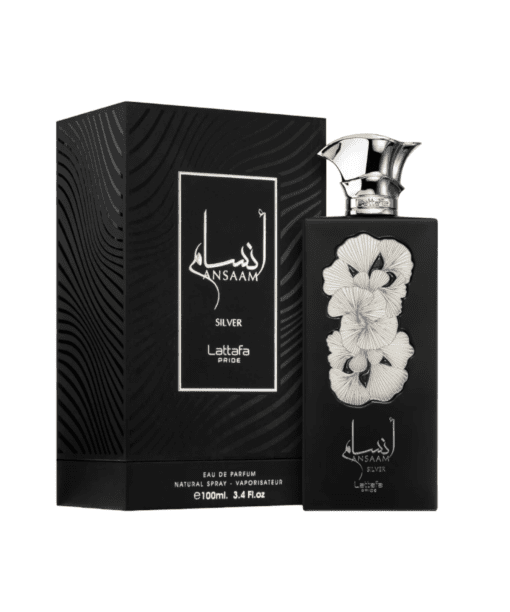 Experience the distinct charm of LATTAFA ANSAAM SILVER, an extraordinary unisex Eau de Parfum fusing oriental and powdery notes. Embrace your individuality and make a statement that sets you apart. This captivating fragrance invites you to celebrate your unique style with confidence. Discover LATTAFA ANSAAM SILVER and let your authenticity shine.