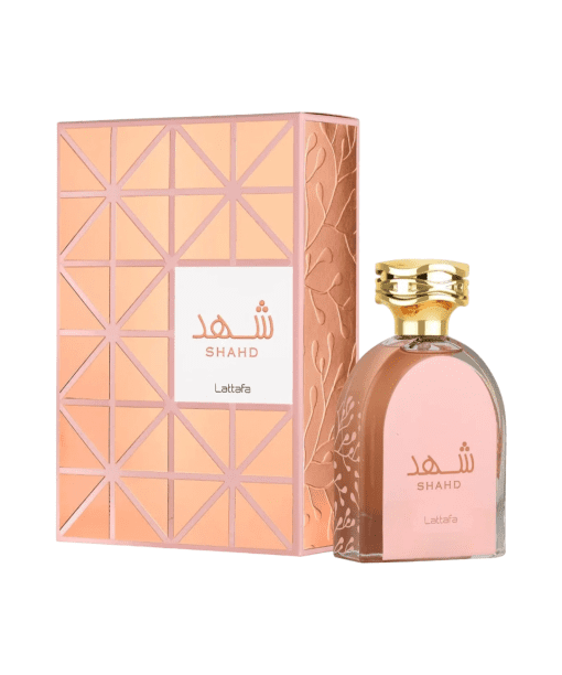 Unveil elegance with Perfume Shahd Eau de Parfum by Lattafa Perfumes. Its captivating blend of floral and soft notes creates an aura of timeless femininity. Elevate your everyday moments with this delightful fragrance. 🌸✨ #PerfumeShahd #LattafaPerfumes