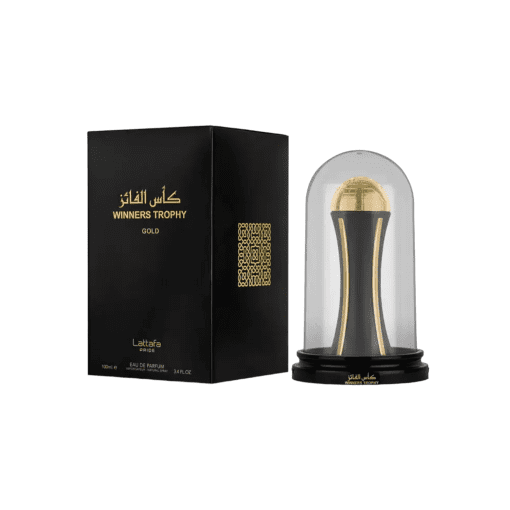 Experience the pinnacle of achievement with Lattafa Winners Trophy Gold, a fragrance that captures the essence of success like no other. This exquisite perfume harmoniously blends fruity and floral notes to create a captivating and empowering scent. As you spray, the vibrant fusion of pink pepper and plum ignites the senses, setting the stage for an exhilarating olfactory journey. The gentle spiciness adds a dash of excitement, while the fruity sweetness creates an inviting aura. As the fragrance settles, the heart notes of jasmine and rose emerge, weaving a delicate tapestry of floral elegance. The romantic aroma embraces you with a sense of warmth and happiness, reminiscent of moments when accomplishments and joy intertwine. The dry down reveals the true essence of Winners Trophy Gold. The base notes of patchouli, vanilla, and musk create a luxurious and comforting foundation. The woody and musky tones blend seamlessly, leaving a lasting and memorable trail that radiates confidence and sophistication. Lattafa Winners Trophy Gold isn't just a fragrance; it's a celebration of achievements and a reminder of your potential. Embrace the triumphant feeling with Winners Trophy Gold and let its empowering scent be a hallmark of success in every pursuit.