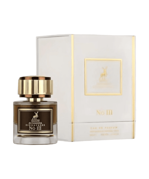 Experience the allure of Arabian perfumery with Signatures No. III Eau De Parfum from Maison Alhambra. A gem within the Signature collection, this fragrance harmoniously blends pineapple, caramel, vanilla, and sandalwood for an enchanting journey. Unisex and opulent, it encapsulates the elegance of Arabian scents. 🍍🌸✨ #SignaturesNoIII #MaisonAlhambra