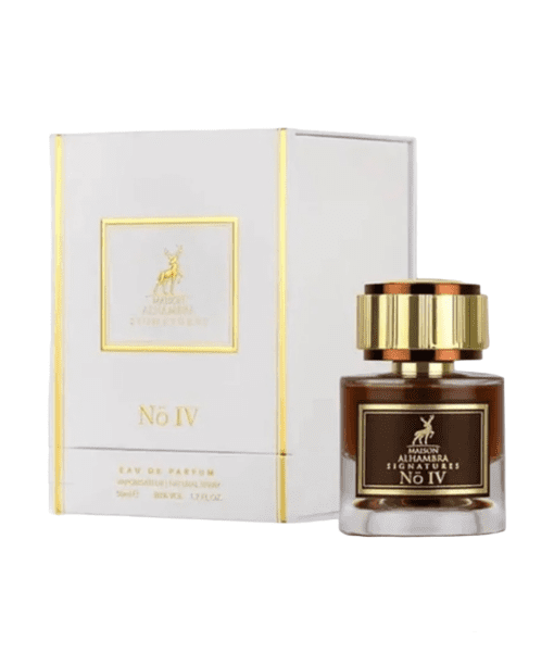 Introducing Signatures No. IV Eau De Parfum – a captivating fragrance by Maison Alhambra / Lattafa. Immerse yourself in the harmonious blend of floral, citrus, and woody notes, expertly crafted to create a versatile and captivating composition. Elevate your essence with this exquisite scent, leaving a lasting mark wherever you go. 💐🍊🌳 #SignaturesNoIV #MaisonAlhambra