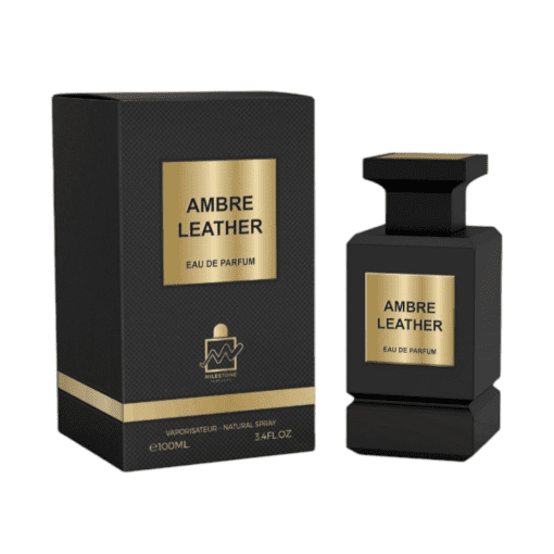 Indulge in the sophistication of Milestones Perfumes Ambre Leather—a captivating blend of elegance and allure.