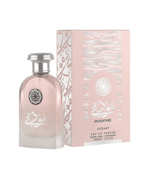 Dive into the enchanting world of Asdaaf MUADATHEE, a fragrance celebrating the unique allure of today's modern woman. With its exquisite blend of floral and sweet notes, it weaves a romantic tale and adds an elegant touch to each moment. Embrace this delightful scent and embark on an unforgettable olfactory journey.