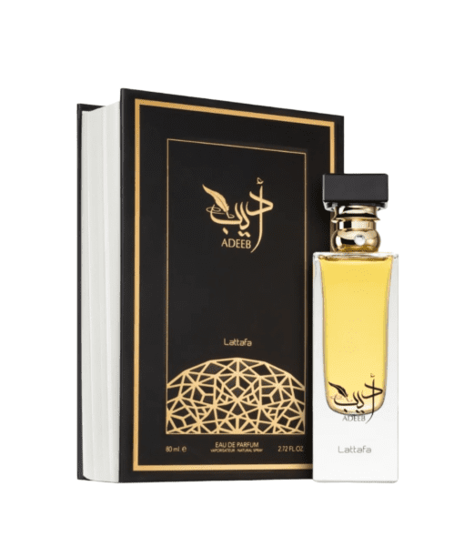 Adeeb Eau de Parfum by Lattafa Perfumes - An enchanting fusion of smoky, woody, and spicy notes, perfect for making a lasting impression.