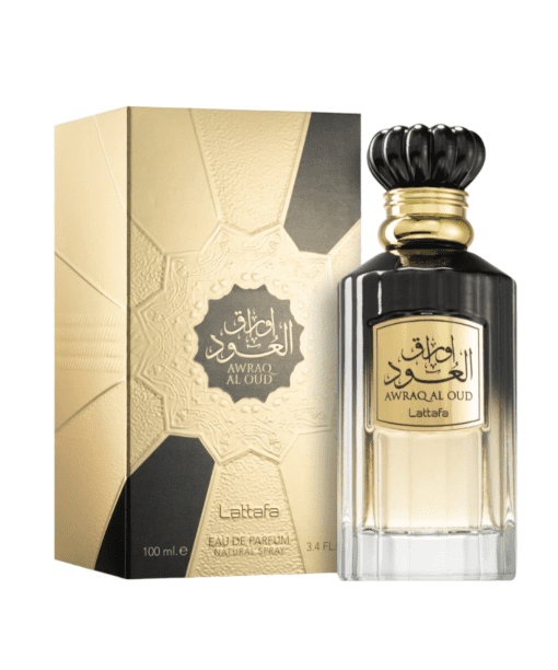 Lattafa Awraq Al Oud Eau de Parfum - An extraordinary fragrance celebrating individuality with oriental, woody, and gourmand notes that leave a lasting impression.