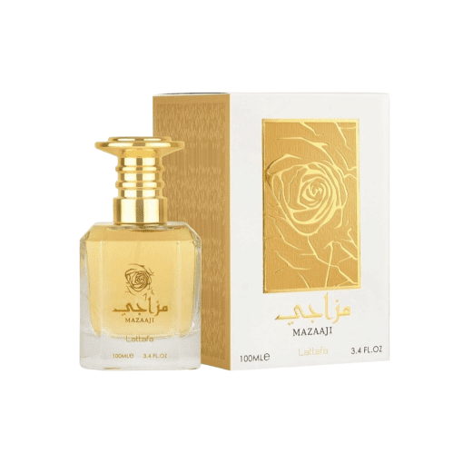 Experience pure happiness with Lattafa Mazaaji, an enchanting Eau de Parfum for women. This fragrance combines oriental, floral, and powdery notes to create a harmonious symphony that uplifts your spirits. With vibrant top notes, a luxurious floral heart, and sensual base notes, Lattafa Mazaaji is the ideal everyday fragrance. Embrace its magical charm and bask in positivity.