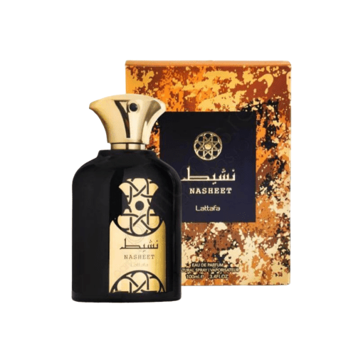 Experience the enchanting allure of Lattafa Nasheet, a Perfume/Eau de Parfum inspired by Arabian culture's kindness and pleasantness. This captivating fragrance blends warm woody, spicy, and harmonious notes, embodying the opulence of the Middle East in a single scent. Immerse yourself in the world of Arabian luxury.