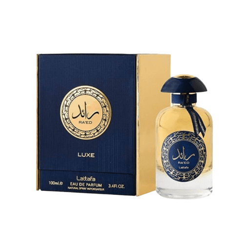 Embrace sophistication with Lattafa Ra'ed Luxe, an exquisite Arabic wood-based fragrance that weaves harmonious notes into an unforgettable sensory experience. Explore a vibrant introduction, intricate heart notes, and a warm, lasting base in this captivating scent.