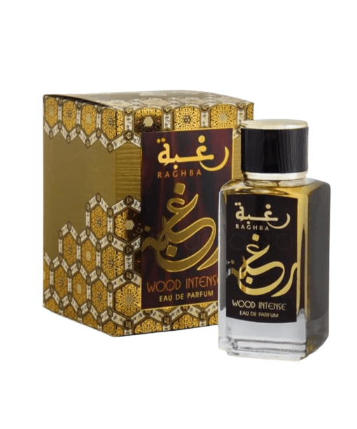 Experience the captivating allure of Lattafa Raghba Wood Intense 100ml Perfume, a fragrance that boldly distinguishes itself with profound woody notes. This oriental and woody scent, exclusively designed for men, offers a captivating journey through the world of rich and complex fragrances. From its robust cedar and guaiac wood top notes to the sweet and smoky nuances of Oudh, sandalwood, and incense in the base, this perfume is a testament to the artistry of woody fragrances. Elevate your fragrance collection with Raghba Wood Intense and immerse yourself in its unique character and depth