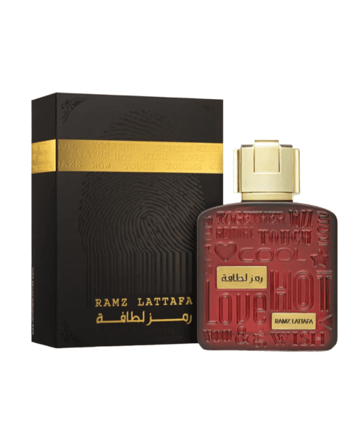 Lattafa Ramz Gold Fragrances - A unique unisex Eau de Parfum with oriental, woody, and fruity notes, suitable for both women and men.