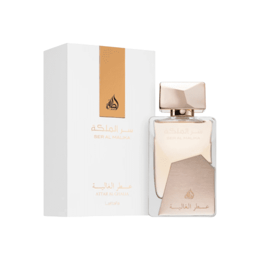 Elevate your fragrance game with Ser Al Malika—a captivating scent by Lattafa that exudes velvety sensuality and elegance. Perfect for any occasion, it combines refreshing top notes, enchanting heart notes, and a warm and complex base.