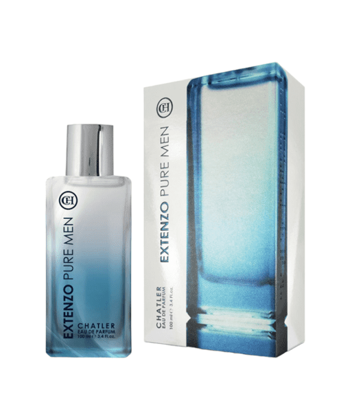 Elevate your fragrance experience with Chatler Extenzo Pure Men, inspired by K. Homme. This sophisticated and multifaceted scent combines harmonious notes, from invigorating top notes to a warm, comforting base. Embrace a fragrance that captures depth and charm.