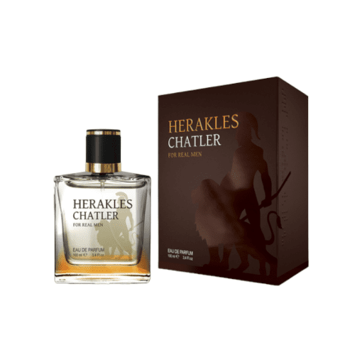 Introducing Chatler Herakles Homme, inspired by Hermes, a captivating fragrance meticulously crafted for men. It's characterized by a unique blend of Woody, Floral, and Musk elements, symbolizing the raw materials of the Earth and our profound connection to the world.