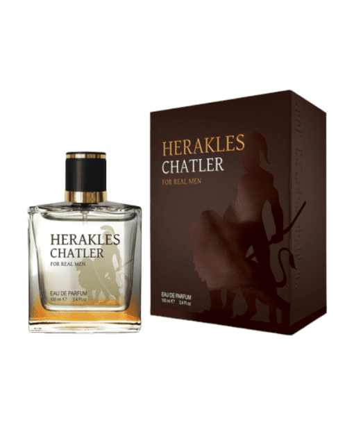 Introducing Chatler Herakles Homme, inspired by Hermes, a captivating fragrance meticulously crafted for men. It's characterized by a unique blend of Woody, Floral, and Musk elements, symbolizing the raw materials of the Earth and our profound connection to the world.