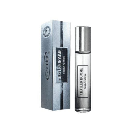 Experience Chatler Homme, a timeless men's fragrance inspired by Homme. With a well-balanced blend of fresh top notes, warm heart notes, and enduring base notes, it exudes classic sophistication and allure. Discover a scent that harmoniously combines freshness with warmth, perfect for those who appreciate timeless refinement.