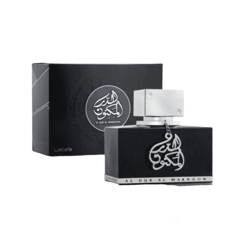 Experience the enchanting fusion of leather and citrus in Lattafa Al Dur Al Maknoon Silver cologne. This fragrance beautifully marries simplicity and sophistication, with refreshing top notes, a complex heart, and a warm, alluring base. Discover the art of balance in fragrance with this captivating scent.