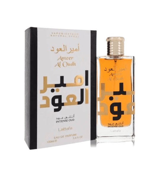 Immerse yourself in opulence with Lattafa's Ameer Al Oudh Intense Oud Perfume, a 100ml Eau de Parfum masterpiece. Crafted meticulously with premium ingredients, including pure oud oil, this fragrance is a bold statement for those captivated by the exotic richness of oud. Ameer Al Oudh Intense offers a distinctive and enduring scent, making it an ideal choice for those who seek a unique olfactory experience. Trust Lattafa Perfumes, a brand synonymous with international culture, for innovative and high-quality fragrances tailored for both men and women. Redefine your sensory journey with Lattafa's customized brands, elevating your fragrance experience to new heights.