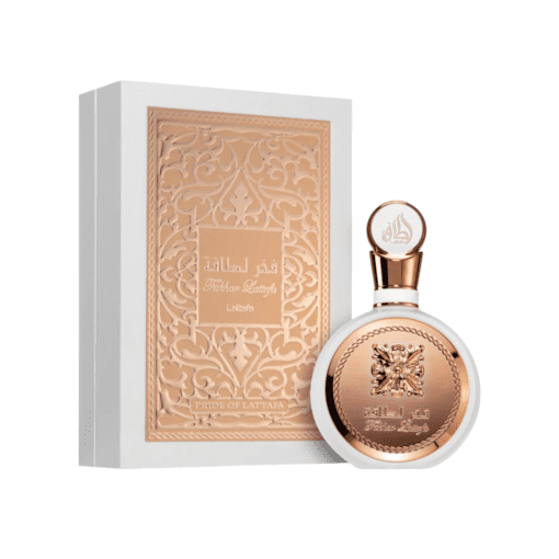 Immerse yourself in the captivating elegance of Lattafa Fakhar Femme Rose Gold Perfume—an exquisite Eau de Parfum from Lattafa Perfumes for Women, now a sensation in the fragrance world. Renowned for its above-average projection and longevity, this floral-sweet scent is designed for the woman who seeks to unveil a hidden seductive power.