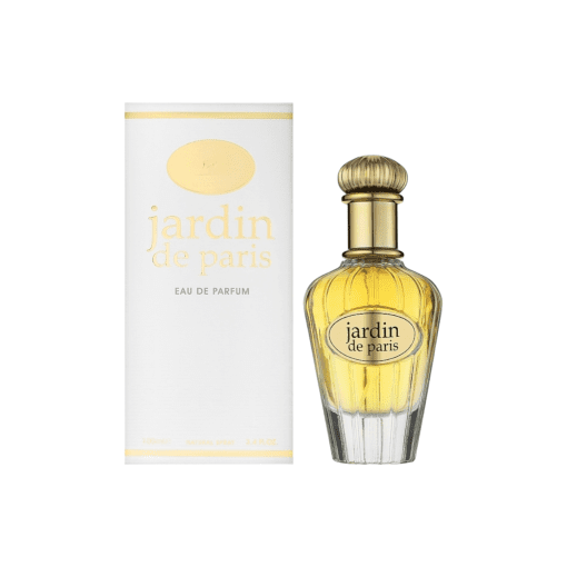 Elevate your senses with Maison Alhambra's Jardin de Paris Perfume, a captivating blend of bergamot, pear, strawberry, and orange raspberry that unfolds like a vibrant garden in full bloom. The heart notes of jasmine and datura infuse elegance and femininity, creating a harmonious composition. In the base, patchouli, moss, vanilla, musk, and cedar contribute depth and longevity, leaving a lingering and irresistible trail. Immerse yourself in the enchanting world of timeless beauty with the captivating allure of Jardin de Paris.