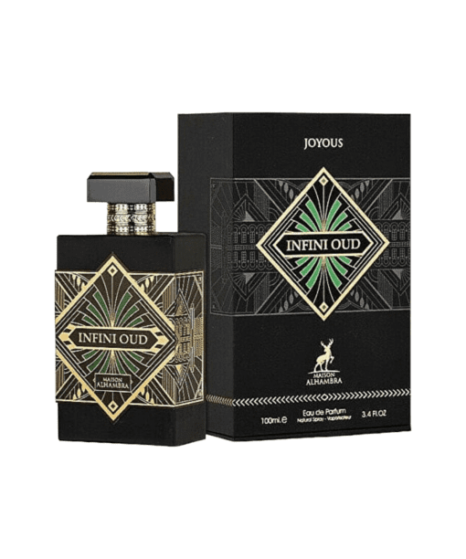 Elevate your senses with Maison Alhambra's Infini Oud Joyous—an opulent and sophisticated fragrance designed for discerning tastes. Immerse yourself in the alluring sweetness of saffron, setting the stage for an extraordinary olfactory journey. The masterful blend of lavender, nutmeg, agarwood, musk, patchouli, and oud at its heart and base resonates with refined preferences, leaving a lasting impression of warmth, sophistication, and timeless elegance. Beyond a mere composition, Infini Oud Joyous is an exquisite symphony on the skin, a sensorial expression of exceptional taste and refined luxury. Indulge in the allure of this oriental masterpiece—a fragrant testament to Maison Alhambra's craftsmanship.