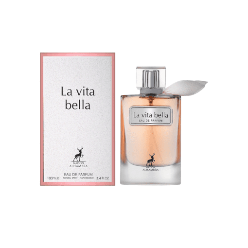 Immerse yourself in the captivating allure of Maison Alhambra's La Vita Bella fragrance—an enchanting symphony that unfolds with the magic of ripe pear, tangy blackcurrant, and delicate orange blossoms. This sensory journey continues with the grace of iris and white-blossomed jasmine, deepening into rare woods and earthy patchouli.