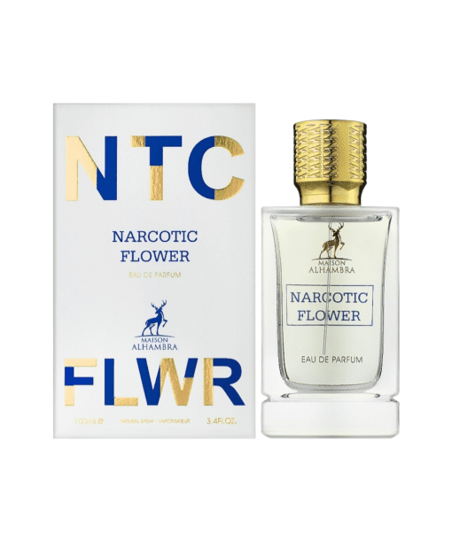 Immerse yourself in the artistry of Maison Alhambra Narcotic Flower—a meticulously crafted fragrance that unfolds like a symphony of captivating scents. From succulent litchi and bright bergamot to a lush bouquet of peony, jasmine, and the unique floral note of Petalia, each layer contributes to a complexity that resonates with timeless elegance.